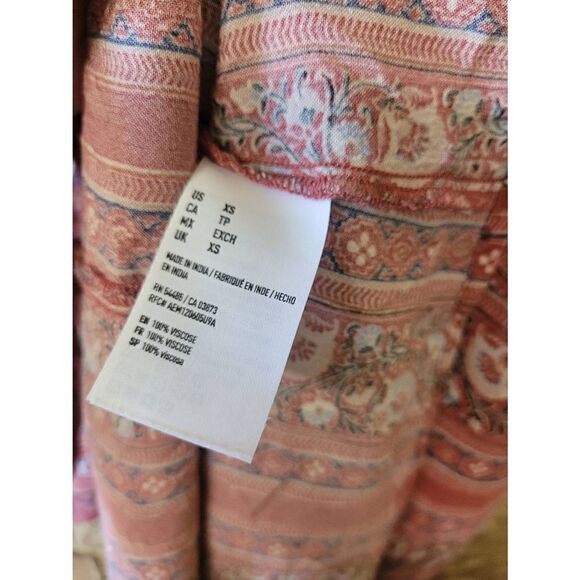 American Eagle 100% Viscose Off the Shoulder Button Down Dress, Women's XS - Picture 3 of 4